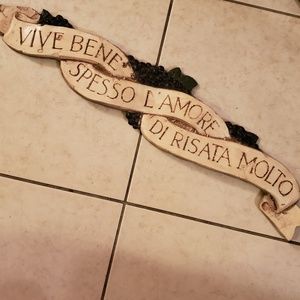 Italian Wall Plaque